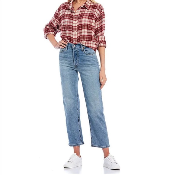 New Levis Ribcage Straight Ankle Jean 